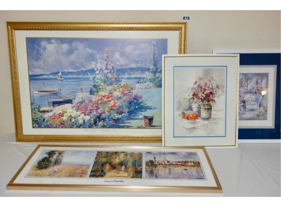 4 Prints Including Monet