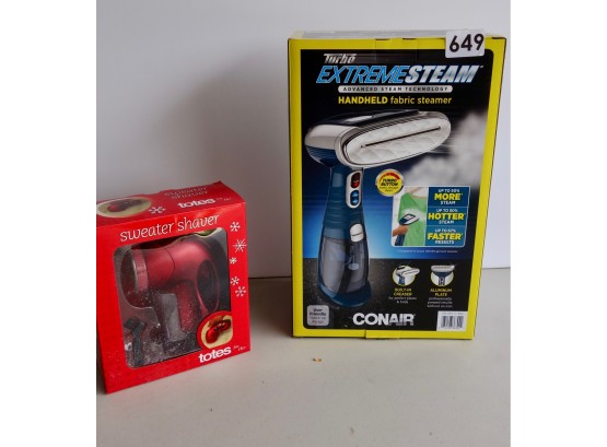 New In Box Conair Hand Steamer & Sweater Shaver