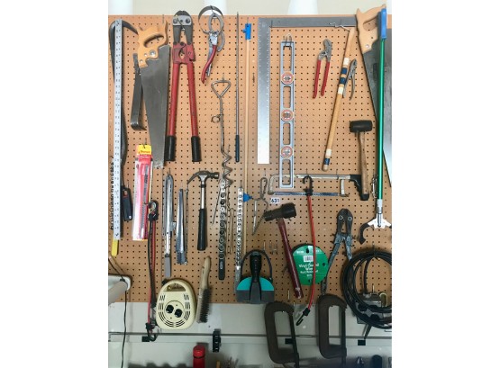 Contents Of Pegboard As Pictures
