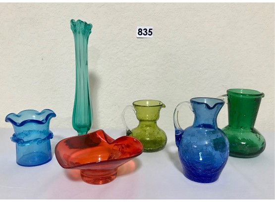 Colorful Vintage Decorative Glass