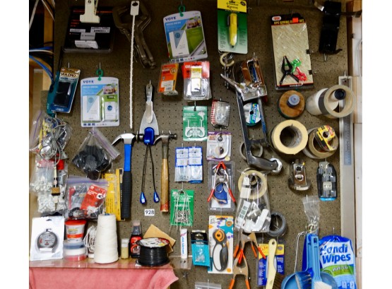 Entire Contents Of Pegboard Wall As Seen In Pictures
