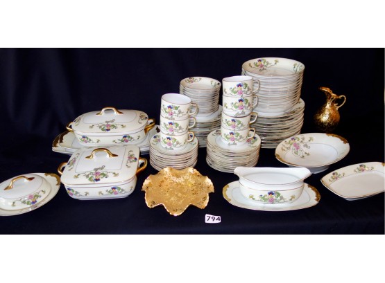 Large Collection Of Vintage China By Epiag, 'Budapest' Pattern