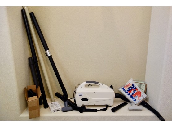 Oreck Canister Vacuum W/Attachments, Bags, &