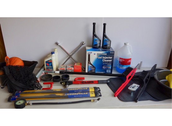 Large Auto Maintenance Lot Including Windsheild Wipers, The Club, & More