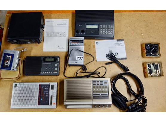 Vintage Scanners, Radios, Tape Player, & More