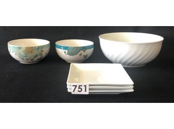 Contemporary White Bowls & Plates