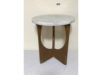 Great Marble Top Mid Century Side Table
