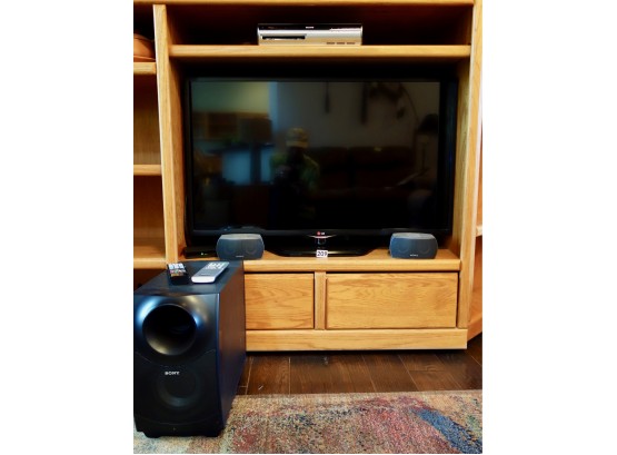 LG 42' LED  TV W/Sony DVD Player & Speakers