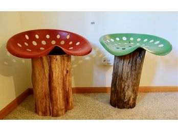 2 Tractor Seat Stools