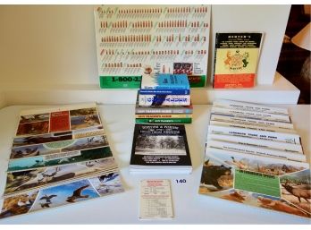 Vintage Remington Calendars From The 1970's, Gune Guides, Hunting & Fishing Collector's Magazines, & More