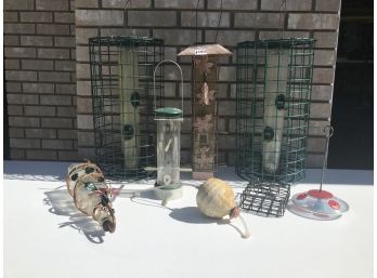 Collection Of Bird Feeders