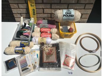 Needlework Kits, Backing, Hoops, Yarn, & Sewing Supplies