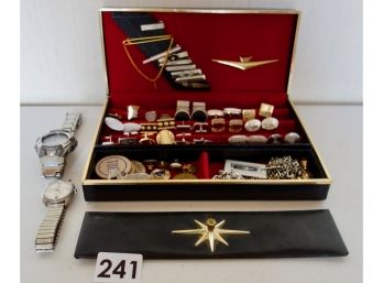 Vintage Men's Jewelry & Box