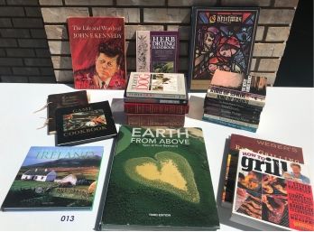 Assorted Books Including Mark Twain, Vintage, & Grilling