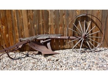 Wagon Wheel & Plow Pieces