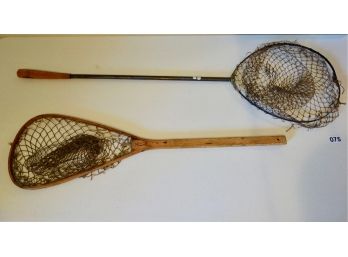 2 Vintage Landing Nets, 1 Is Collapsible