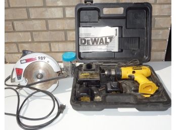 Craftsman Circular Saw & DeWalt Driver Drill (DW952)