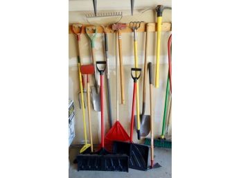 Yard Tools, Snow Shovels,  Sledge Hammer, & More