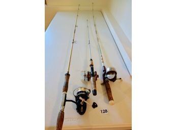 3 Fishing Rods Including Garcia & Shakespeare