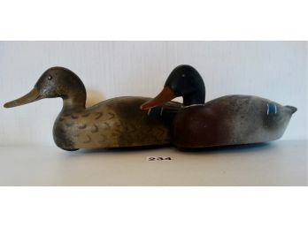 Vintage Animal Trap Company Duck Decoys