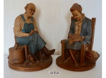 Tom Clark Figurines: Uncle Whit & Rebecca
