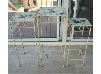 3 Matching Plant Stands