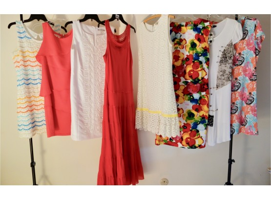 Womens Summer Dresses, Mostly Sz 10, 12, Large