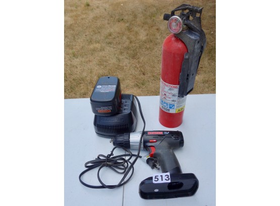 Craftsman Drill & Fire Extinguisher