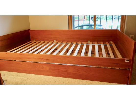 Vintage Twin Scandinvian Trundle Bed