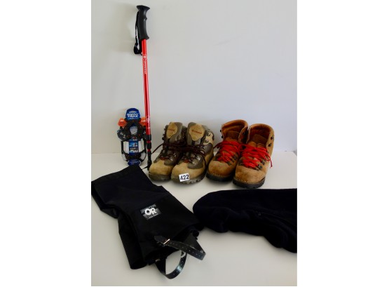 Women's & Men's Hiking Boots, Gators, Telescoping Pole, & More
