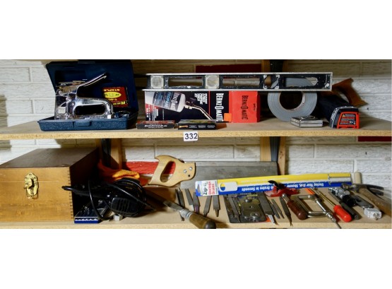 2 Shelves Of Various Tools