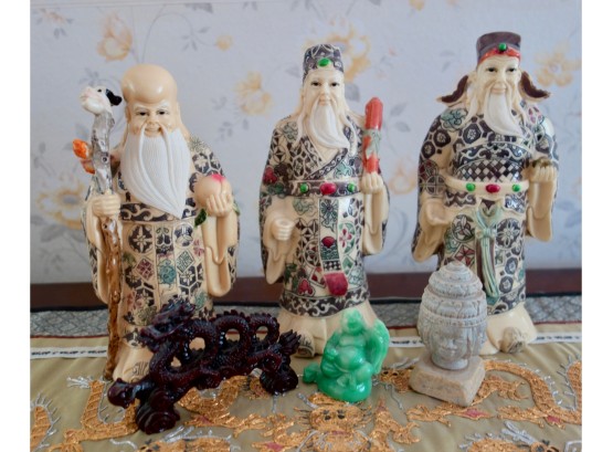 Asian Figurines & Textile