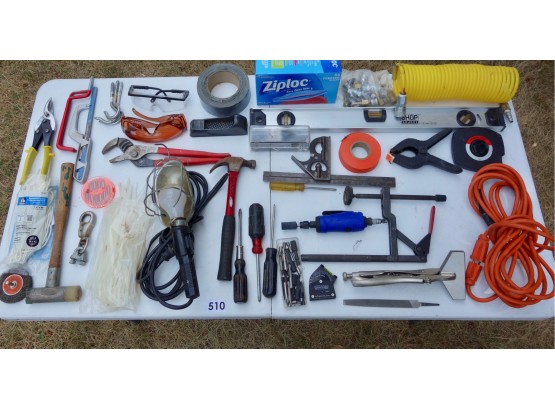 Tools, Goggles, Bits, Air Compressor Attachments & More