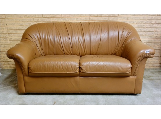 Glenn Furniture Co. Leather Loveseat