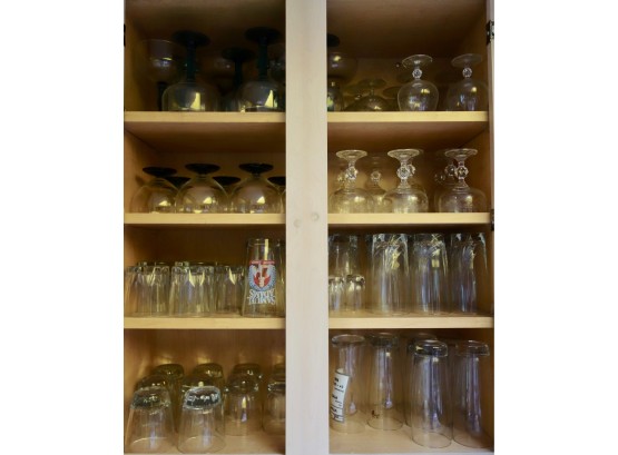 Large Assortment Of Glassware