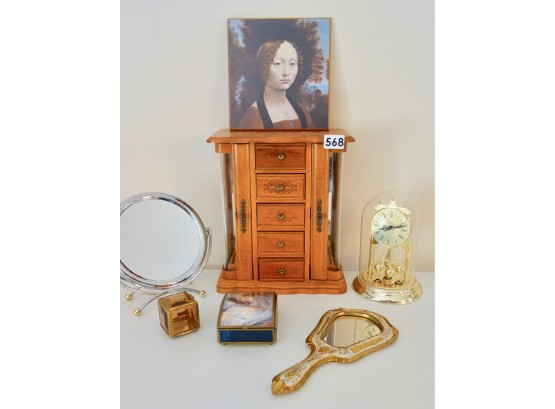 Jewelry Boxes, Mirrors, & More