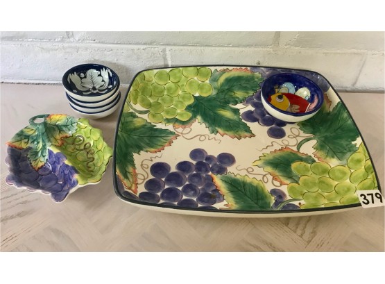 Ceramic Platter & Bowls