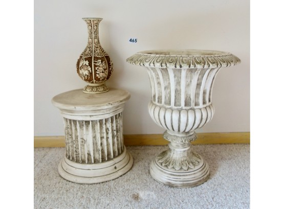 Urn, Pillar, & Vase