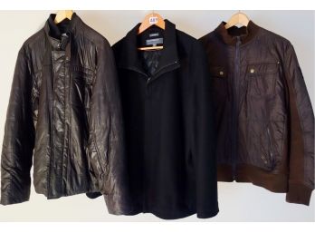 Mens' Jackets & Coats Including Calvin Klein, JWool Perry Ellis, & American Rag