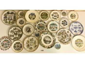 Large Collection Of Vintage Collector's Plates From Across The USA