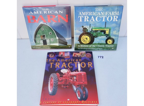 3 Coffee Table Books On Barns & Tractors