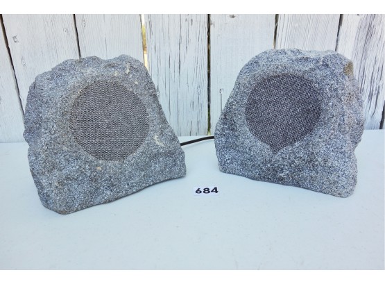 Outdoor Speakers In Shape Of Rocks