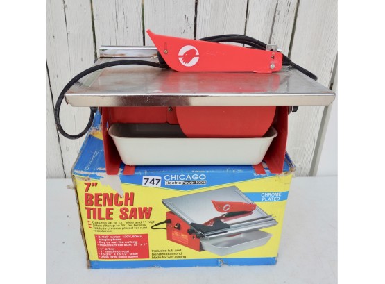 7' Bench Tile Saw In Box