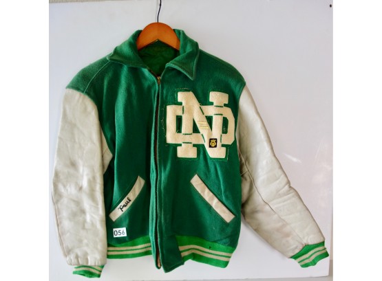 Vintage Notre Dame High School Letter Jacket For Paul - 056