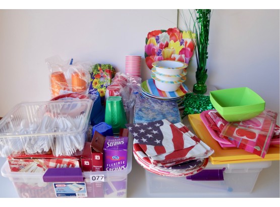Plastic & Disposable Plates, Cups, Cutlery, & Decorations