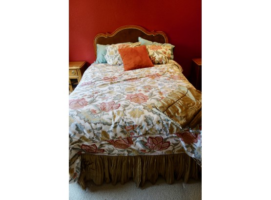 Lovely Queen Bedding Including Duvet, Pillows, Sheets, Bedskirt, & Shams