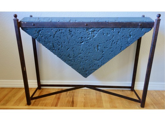 Industrial Cement Look Console Table