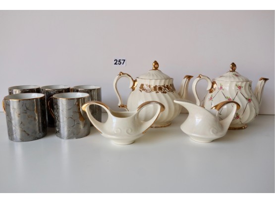 Vintage Teapots Including Sadler & More
