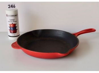 Le Creuset 10.5' Enameled Cast Iron Pan With Cleaner