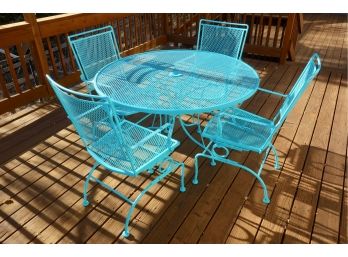 48' Colorful Patio Table & Chairs